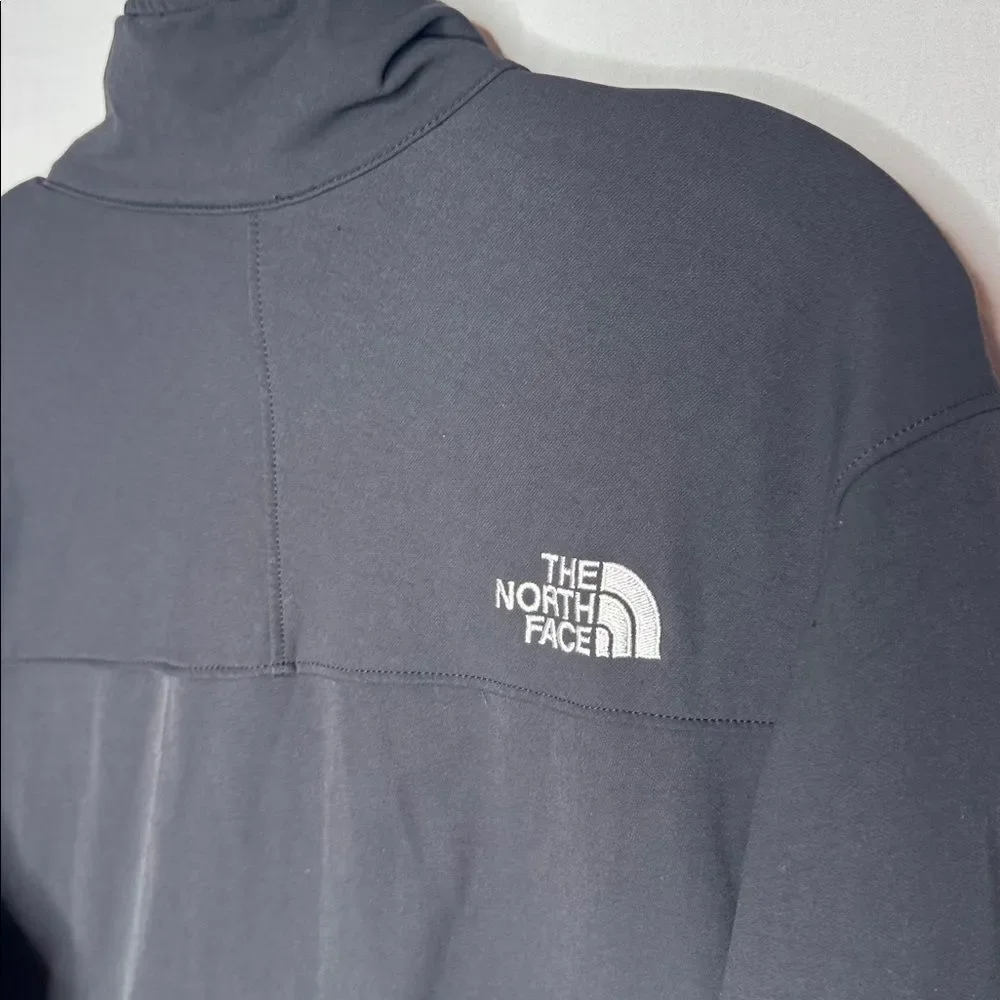 The North Face Men's Black Apex Soft Shell Full Zip Mock Neck Jacket. Size Med.